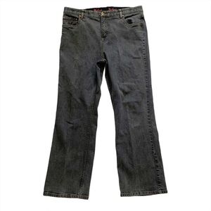 Woolrich Grey Wash Straight Leg Casual Denim Jeans Plus Size 16 Petite
